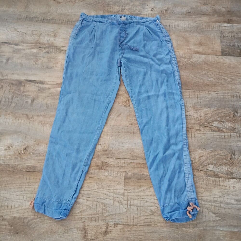 Matilda Jane women's pullon tie waist lightweight jogger jeans 30" Inseam M